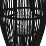 Portavelas colgante bambú negro 95 cm de , Candelabros - Ref: Foro24-246812, Precio: 94,09 €, Descuento: %