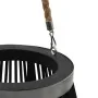 Portavelas colgante bambú negro 95 cm de , Candelabros - Ref: Foro24-246812, Precio: 94,09 €, Descuento: %
