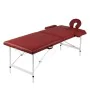 Mesa plegable masaje y accesorios 2 zonas aluminio rojo by , massage tables - Ref: Foro24-110087, Price: 142,16 €, Discount: %