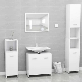Conjunto de muebles de baño madera contrachapada blanco by , Bathroom furniture - Ref: Foro24-802579, Price: 70,87 €, Discoun...