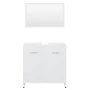 Conjunto de muebles de baño madera contrachapada blanco von , Badezimmermöbel - Ref: Foro24-802579, Preis: 70,87 €, Rabatt: %
