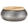 Mesa de centro de madera maciza de mango gris 68x68x30 cm by , Coffee table - Ref: Foro24-323531, Price: 173,65 €, Discount: %