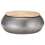 Mesa de centro de madera maciza de mango gris 68x68x30 cm by , Coffee table - Ref: Foro24-323531, Price: 173,65 €, Discount: %