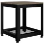 Mesita auxiliar MDF y hierro gris y negro 40x40x45 cm by , Side tables - Ref: Foro24-286080, Price: 59,93 €, Discount: %