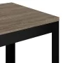 Mesita auxiliar MDF y hierro gris y negro 40x40x45 cm by , Side tables - Ref: Foro24-286080, Price: 59,93 €, Discount: %