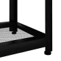 Mesita auxiliar MDF y hierro gris y negro 40x40x45 cm by , Side tables - Ref: Foro24-286080, Price: 59,93 €, Discount: %