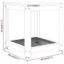 Mesita auxiliar MDF y hierro gris y negro 40x40x45 cm by , Side tables - Ref: Foro24-286080, Price: 59,93 €, Discount: %