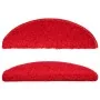 Alfombras de peldaños de escalera 15 uds rojo 56x17x3 cm de , Alfombrillas para escalones - Ref: Foro24-133899, Precio: 69,77...