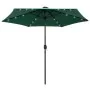 Sombrilla de jardín con luces LED palo de aluminio verde 270 cm von , Sonnenschirme - Ref: Foro24-47352, Preis: 90,33 €, Raba...