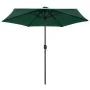 Sombrilla de jardín con luces LED palo de aluminio verde 270 cm von , Sonnenschirme - Ref: Foro24-47352, Preis: 90,33 €, Raba...