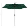 Sombrilla de jardín con luces LED palo de aluminio verde 270 cm von , Sonnenschirme - Ref: Foro24-47352, Preis: 90,33 €, Raba...