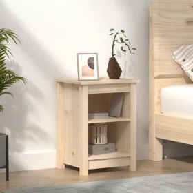 Mesita de noche madera maciza de pino 40x35x55 cm by , Nightstands - Ref: Foro24-820956, Price: 49,23 €, Discount: %