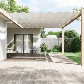 Toldo vertical blanco 250x420 cm tela oxford by , Umbrellas - Ref: Foro24-148187, Price: 43,43 €, Discount: %