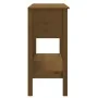 Mesa consola de madera maciza de pino marrón miel 75x35x75 cm by , Side tables - Ref: Foro24-814622, Price: 137,29 €, Discoun...