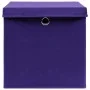 Cajas de almacenaje con tapas 10 uds morado 28x28x28 cm by , Storage baskets - Ref: Foro24-325214, Price: 60,10 €, Discount: %