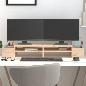 Soporte para monitor madera maciza de pino 100x27,5x15 cm von , Computersockel und -erhöhungen - Ref: Foro24-813969, Preis: 4...