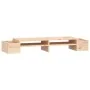 Soporte para monitor madera maciza de pino 100x27,5x15 cm de , Bases y elevadores para ordenadores - Ref: Foro24-813969, Prec...