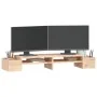 Soporte para monitor madera maciza de pino 100x27,5x15 cm de , Bases y elevadores para ordenadores - Ref: Foro24-813969, Prec...