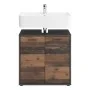 FMD Armario para lavabo de baño con 2 puertas matera oscuro old style von , Badezimmerwaschtische - Ref: Foro24-429457, Preis...