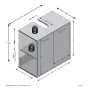 FMD Armario para lavabo de baño con 2 puertas matera oscuro old style von , Badezimmerwaschtische - Ref: Foro24-429457, Preis...