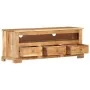 Mueble de TV madera maciza de acacia marrón 110x30x40 cm by , TV Furniture - Ref: Foro24-337850, Price: 211,19 €, Discount: %