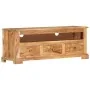 Mueble de TV madera maciza de acacia marrón 110x30x40 cm by , TV Furniture - Ref: Foro24-337850, Price: 211,19 €, Discount: %