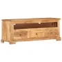 Mueble de TV madera maciza de acacia marrón 110x30x40 cm by , TV Furniture - Ref: Foro24-337850, Price: 211,19 €, Discount: %