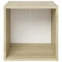 Muebles TV 4 uds contrachapada blanco y roble Sonoma 37x35x37cm by , TV Furniture - Ref: Foro24-805515, Price: 61,13 €, Disco...