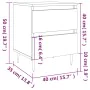 Mesita de noche madera de ingeniería gris Sonoma 40x35x50 cm von , Nachttische - Ref: Foro24-826872, Preis: 48,80 €, Rabatt: %