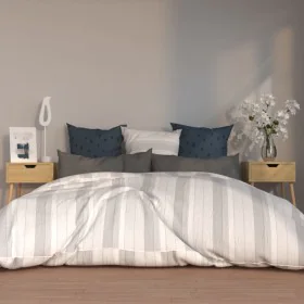 Mesitas noche 2 uds madera ingeniería roble Sonoma 40x40x56 cm by , Nightstands - Ref: Foro24-326802, Price: 100,62 €, Discou...