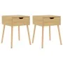 Mesitas noche 2 uds madera ingeniería roble Sonoma 40x40x56 cm de , Mesitas de noche - Ref: Foro24-326802, Precio: 100,62 €, ...