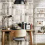 Urban Friends & Coffee Papel pintado tablas madera palabras gris negro by , Painted paper - Ref: Foro24-425305, Price: 20,44 ...