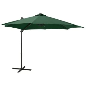 Sombrilla de jardín voladiza con palo y luces LED verde 300 cm von , Sonnenschirme - Ref: Foro24-312329, Preis: 188,31 €, Rab...