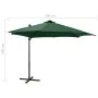 Sombrilla de jardín voladiza con palo y luces LED verde 300 cm von , Sonnenschirme - Ref: Foro24-312329, Preis: 188,31 €, Rab...
