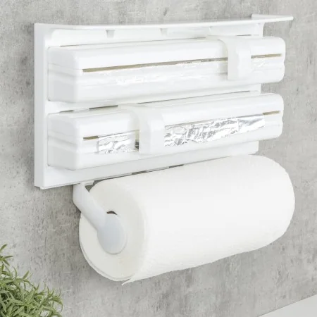 HI Portarrollo de cocina de pared blanco by , Kitchen paper dispensers and holders - Ref: Foro24-429110, Price: 21,66 €, Disc...