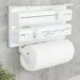 HI Portarrollo de cocina de pared blanco by , Kitchen paper dispensers and holders - Ref: Foro24-429110, Price: 21,66 €, Disc...