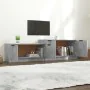 Mueble de TV madera contrachapada gris hormigón 158,5x36x45 cm by , TV Furniture - Ref: Foro24-811488, Price: 89,64 €, Discou...