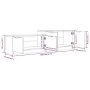 Mueble de TV madera contrachapada gris hormigón 158,5x36x45 cm by , TV Furniture - Ref: Foro24-811488, Price: 89,64 €, Discou...
