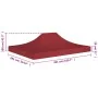 Techo de carpa para celebraciones burdeos 4,5x3 m 270 g/m² by , Covers for tents and gazebos - Ref: Foro24-315370, Price: 46,...