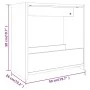 Mesa auxiliar madera contrachapada roble marrón 50x26x50 cm by , Side tables - Ref: Foro24-826631, Price: 32,94 €, Discount: %