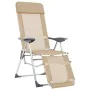 Sillas de camping plegables reposapiés 2 uds textilene crema von , Gartenstühle - Ref: Foro24-360147, Preis: 170,51 €, Rabatt: %