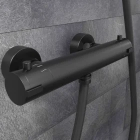 SCHÜTTE Grifo termostático para ducha LONDON 5,5 cm negro mate by , Faucets - Ref: Foro24-434563, Price: 112,03 €, Discount: %