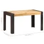 Mesa de comedor madera maciza de mango en bruto 140x70x76 cm by , Kitchen and dining tables - Ref: Foro24-289654, Price: 267,...