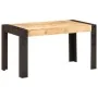 Mesa de comedor madera maciza de mango en bruto 140x70x76 cm by , Kitchen and dining tables - Ref: Foro24-289654, Price: 267,...