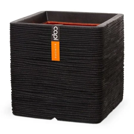 Capi Maceta cuadrada Nature Rib negro 50x50 cm von , Töpfe und Pflanzgefäße - Ref: Foro24-429055, Preis: 145,39 €, Rabatt: %