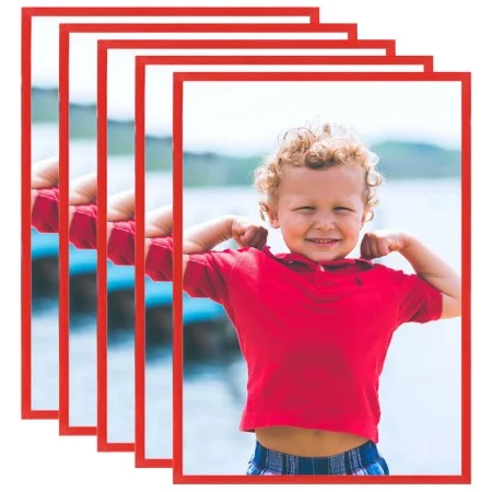 Marcos de foto collage de pared o mesa 5 uds rojo MDF 70x90cm by , Photo frames - Ref: Foro24-332405, Price: 107,68 €, Discou...