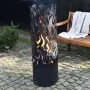 Esschert Design Brasero Flames de acero al carbono negro FF408 de , Chimeneas - Ref: Foro24-422498, Precio: 246,60 €, Descuen...