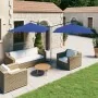 Sombrilla doble jardín con palo de acero azul celeste 600x300cm de , Sombrillas - Ref: Foro24-312561, Precio: 171,95 €, Descu...