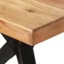 Mesa de comedor madera maciza de acacia 200x90x76 cm by , Kitchen and dining tables - Ref: Foro24-323571, Price: 372,37 €, Di...