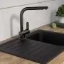 SCHÜTTE Grifo mezclador de fregadero con caño alto RIO grafito brillo by , Faucets - Ref: Foro24-435060, Price: 100,10 €, Dis...
